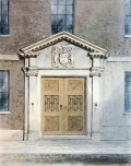 The entrance to Cutlers' Hall in Cloak Lane by Thomas Hosmer Shepherd