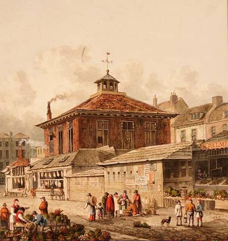 Clare Market by T.H. Shepherd (1815)